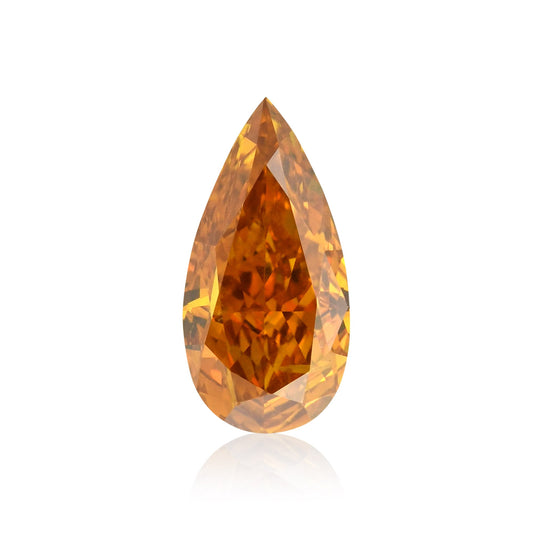 1,05 Karat Fancy Deep Brownish Yellowish Orange Pear Diamond I1 GIA
