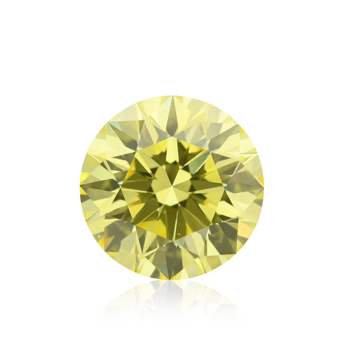 1,55 Karat Fancy Intense Yellow Round Brilliant VS1 GIA