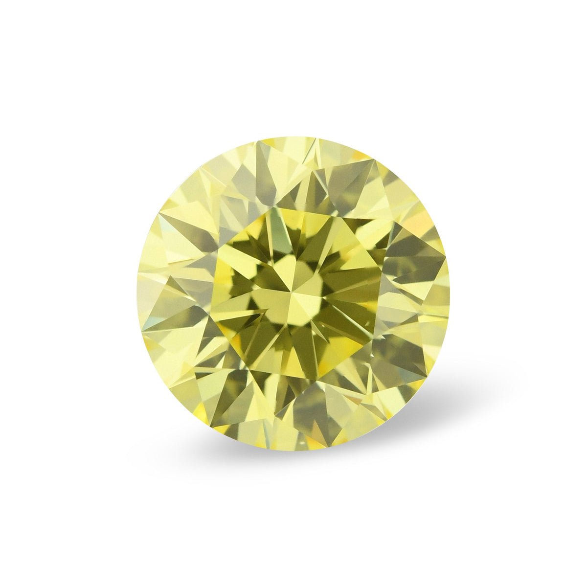 1,55 Karat Fancy Intense Yellow Round Brilliant VS1 GIA
