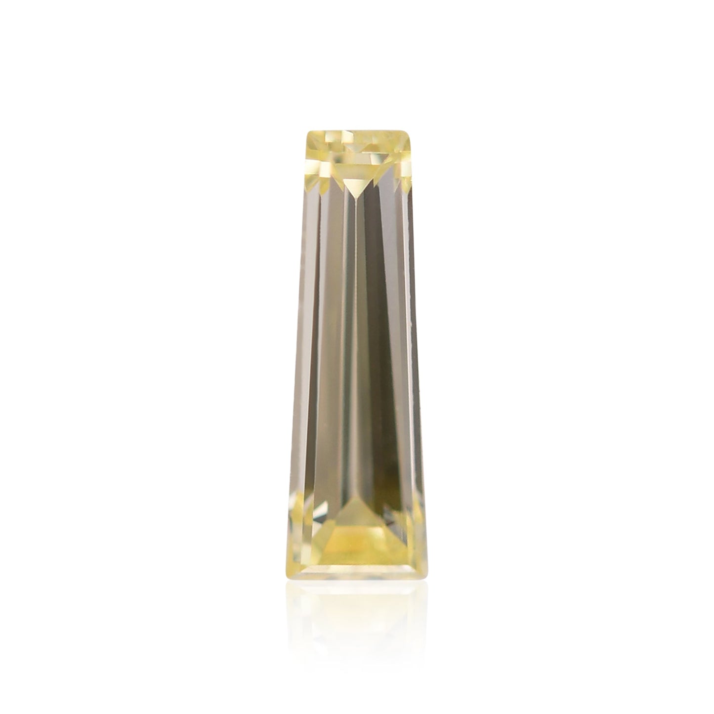 0,17 Karat Fancy Yellow Taper Diamant VVS2 GIA