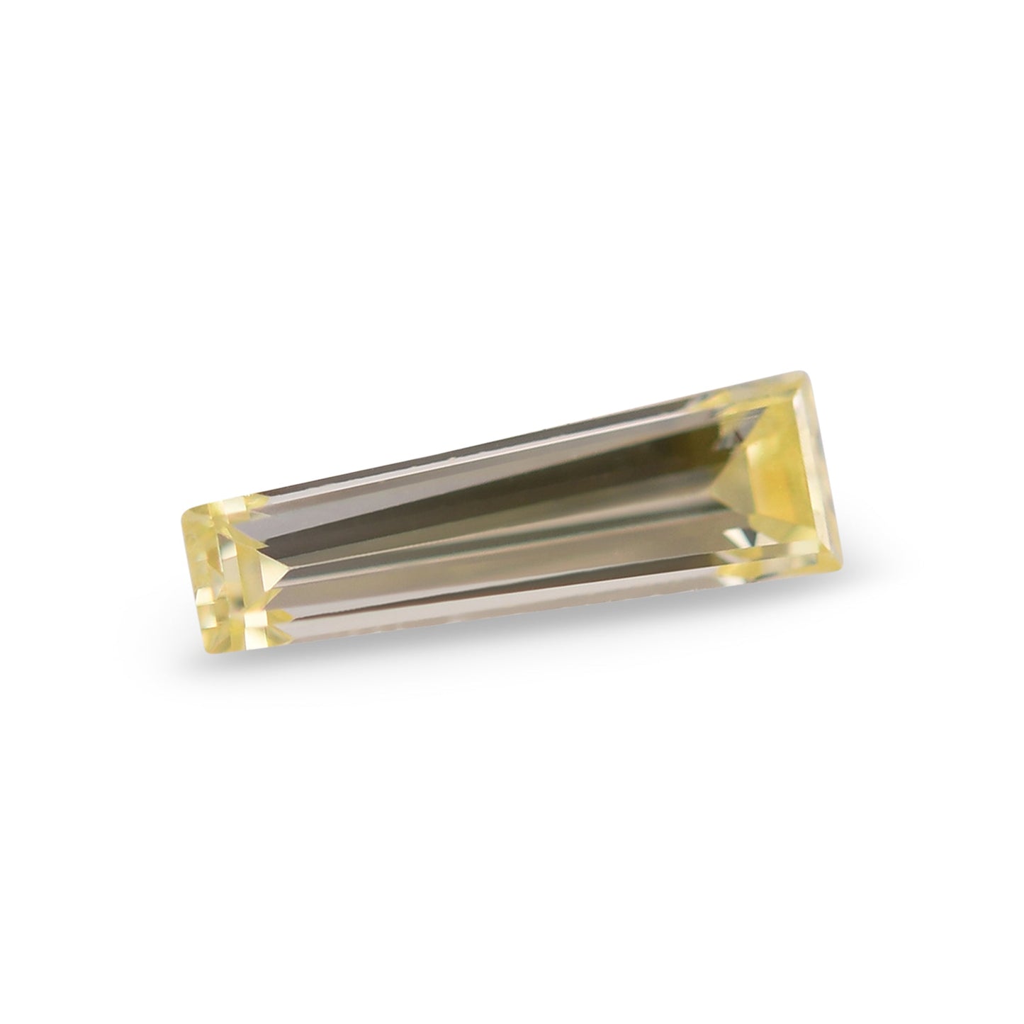 0,17 Karat Fancy Yellow Taper Diamant VVS2 GIA