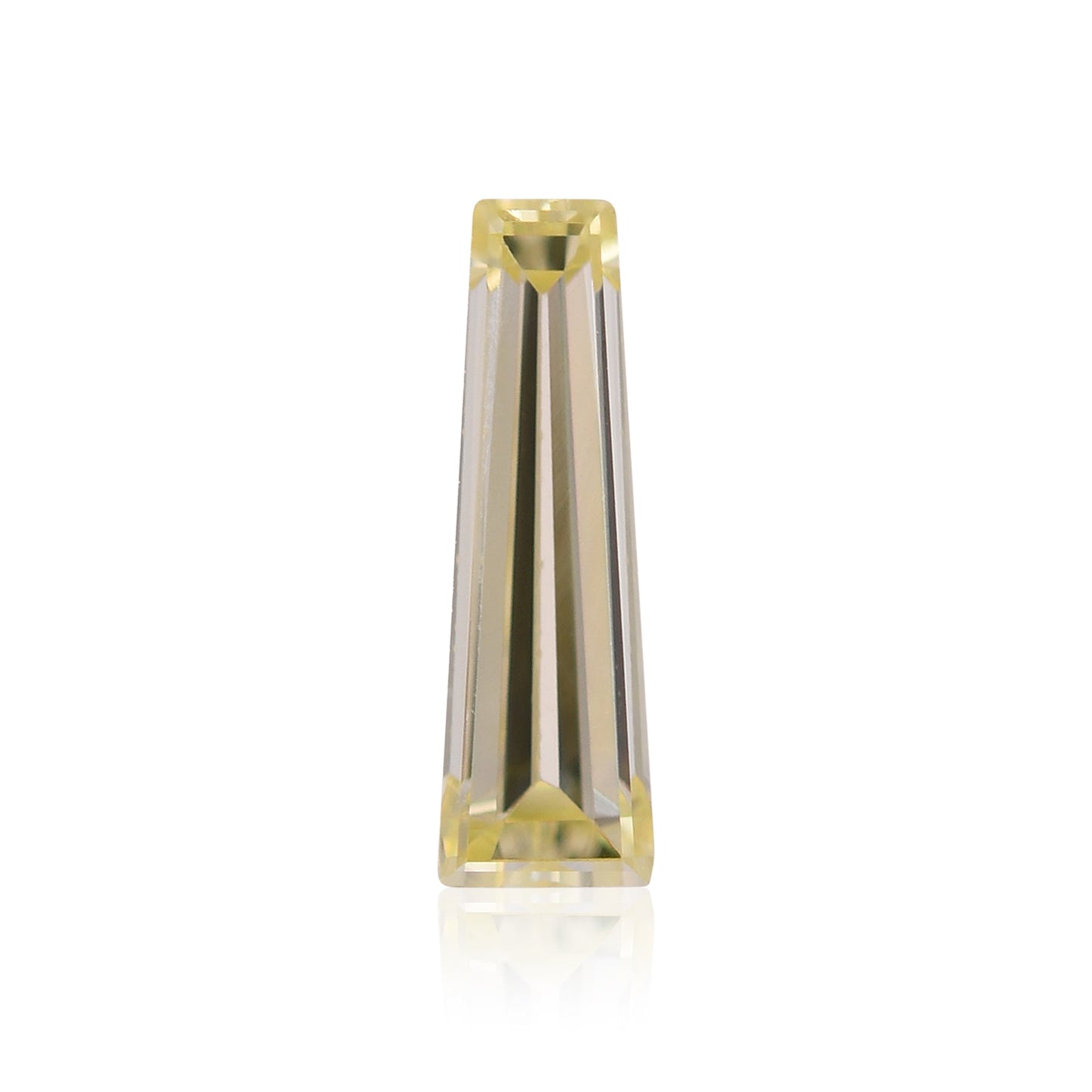 0,19 Karat Fancy Yellow Taper Diamant VS1 GIA