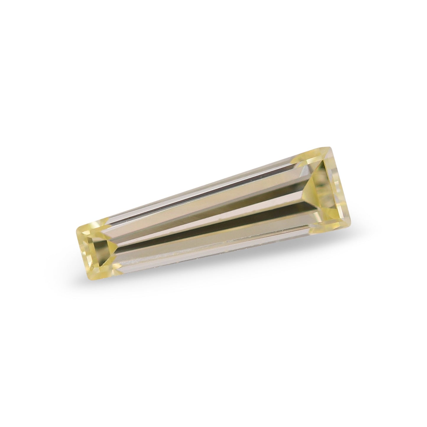 0,19 Karat Fancy Yellow Taper Diamant VS1 GIA