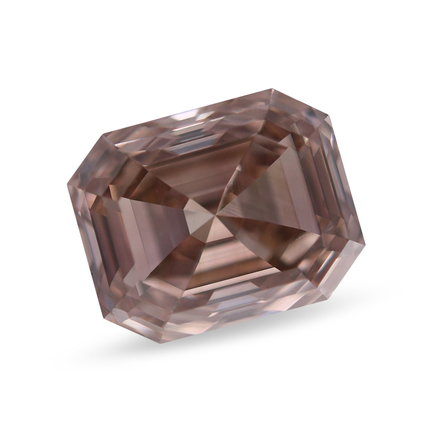 1,00 Karat Smaragd-Diamant in Fancy Pink Brown, VS2, GIA