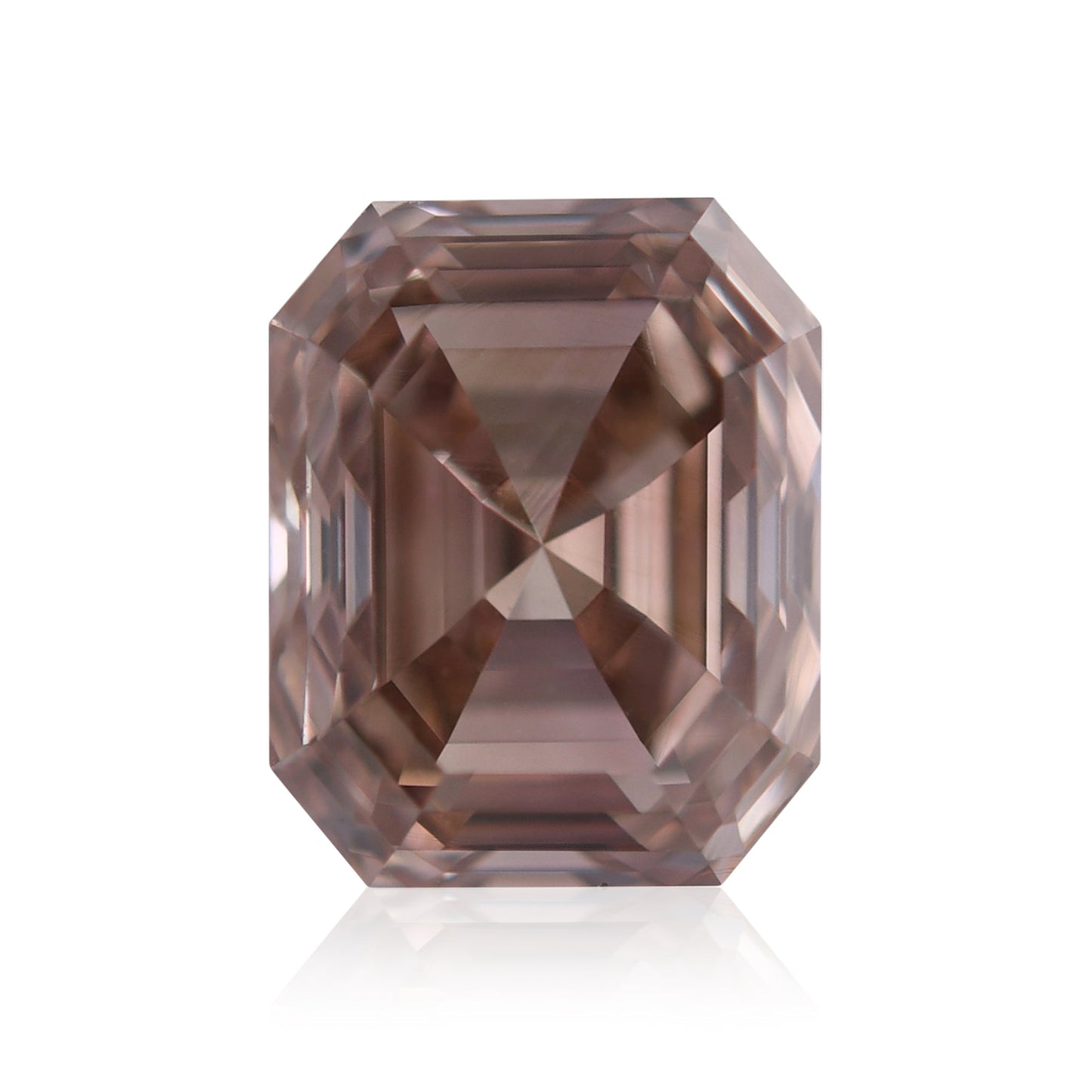 1,00 Karat Smaragd-Diamant in Fancy Pink Brown, VS2, GIA