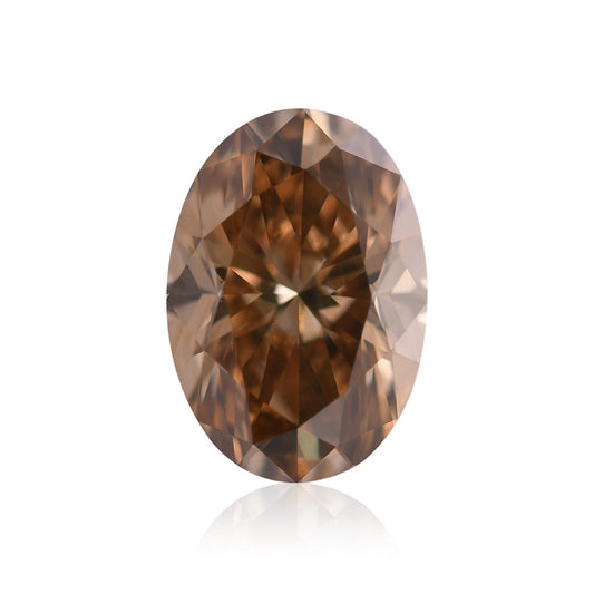 1,41 Karat Fancy Orange Brown Ovaler Diamant VS1 GIA