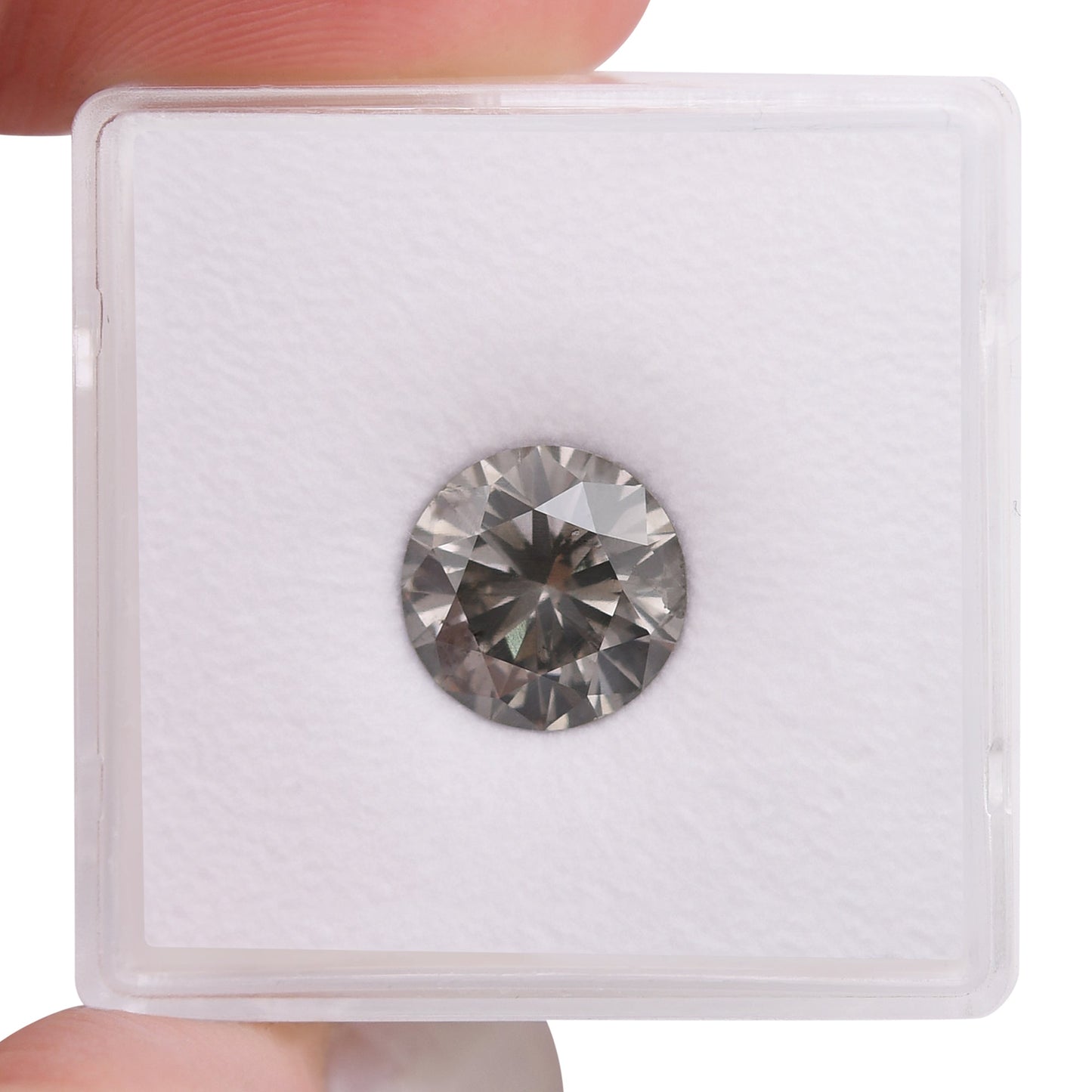 2,28 Karat Fancy Gray Rundbrillant I1 GIA