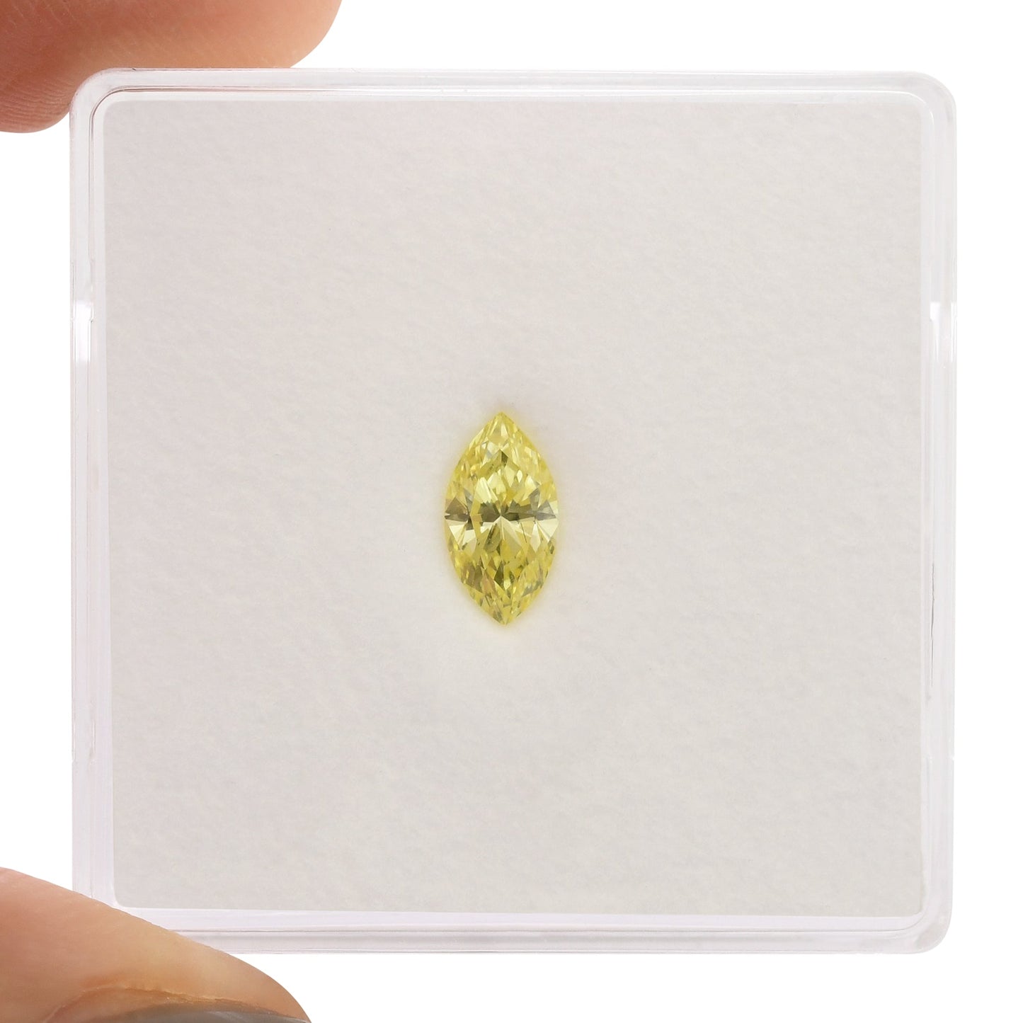 0,35 Karat Fancy Yellow Marquise Diamant VS1 GIA