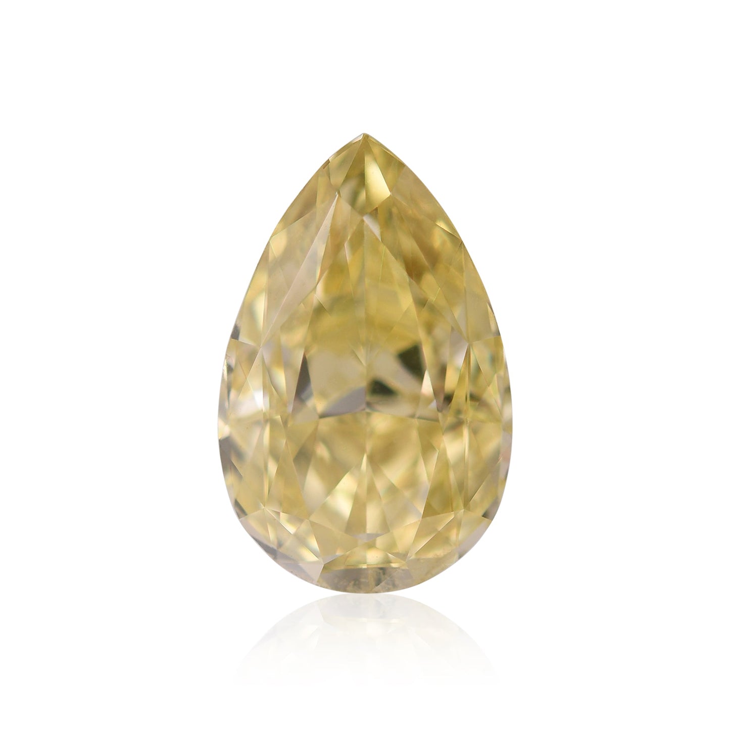 2,39 Karat Fancy Intense Yellow Birnenförmiger Diamant SI1 GIA
