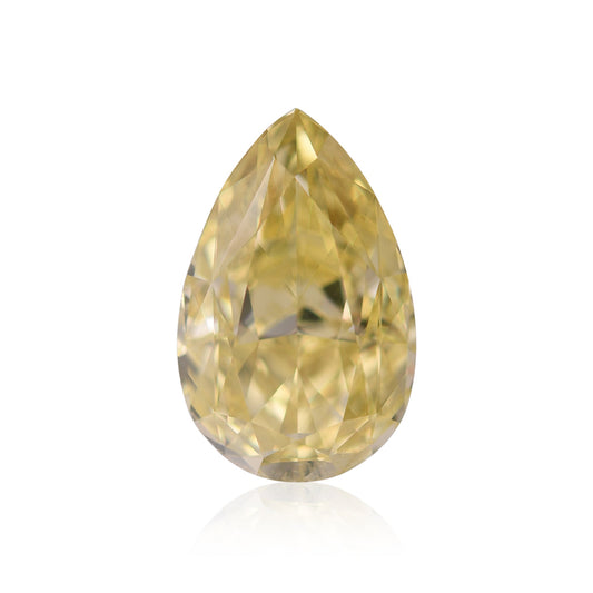 2,39 Karat Fancy Intense Yellow Birnenförmiger Diamant SI1 GIA