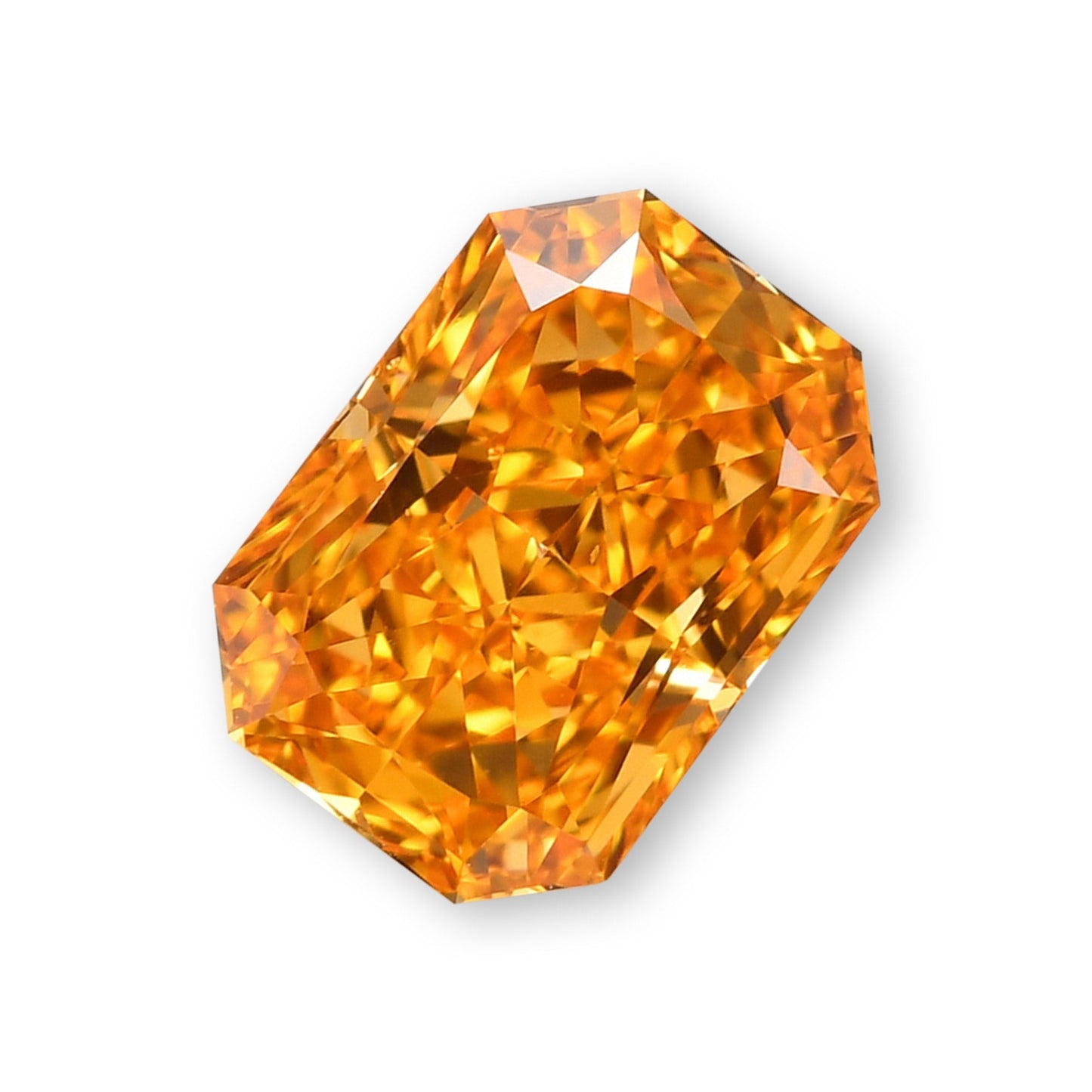 0,54 Karat Fancy Vivid Yellow Orange Radiant Diamant VS1 GIA
