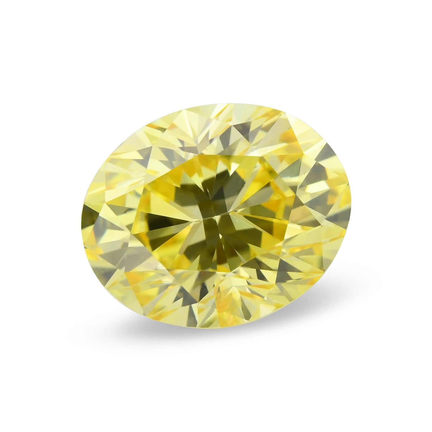 1,27 Karat Fancy Vivid Yellow Ovaler Diamant SI2 GIA