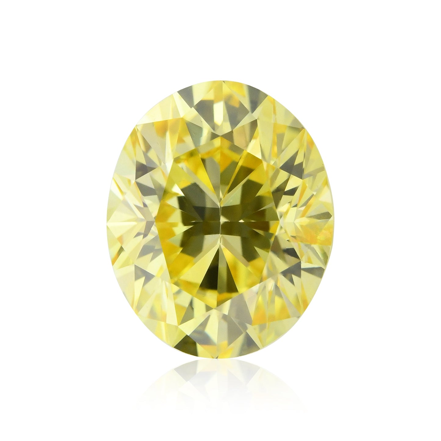 1,27 Karat Fancy Vivid Yellow Ovaler Diamant SI2 GIA