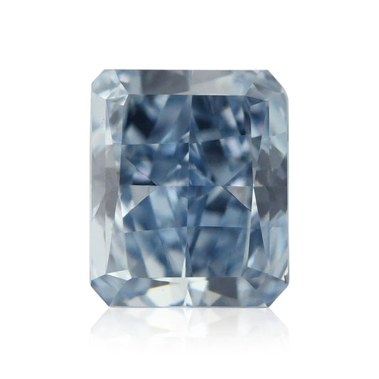 0,41 Karat Fancy Intense Blue Radiant VS2 GIA