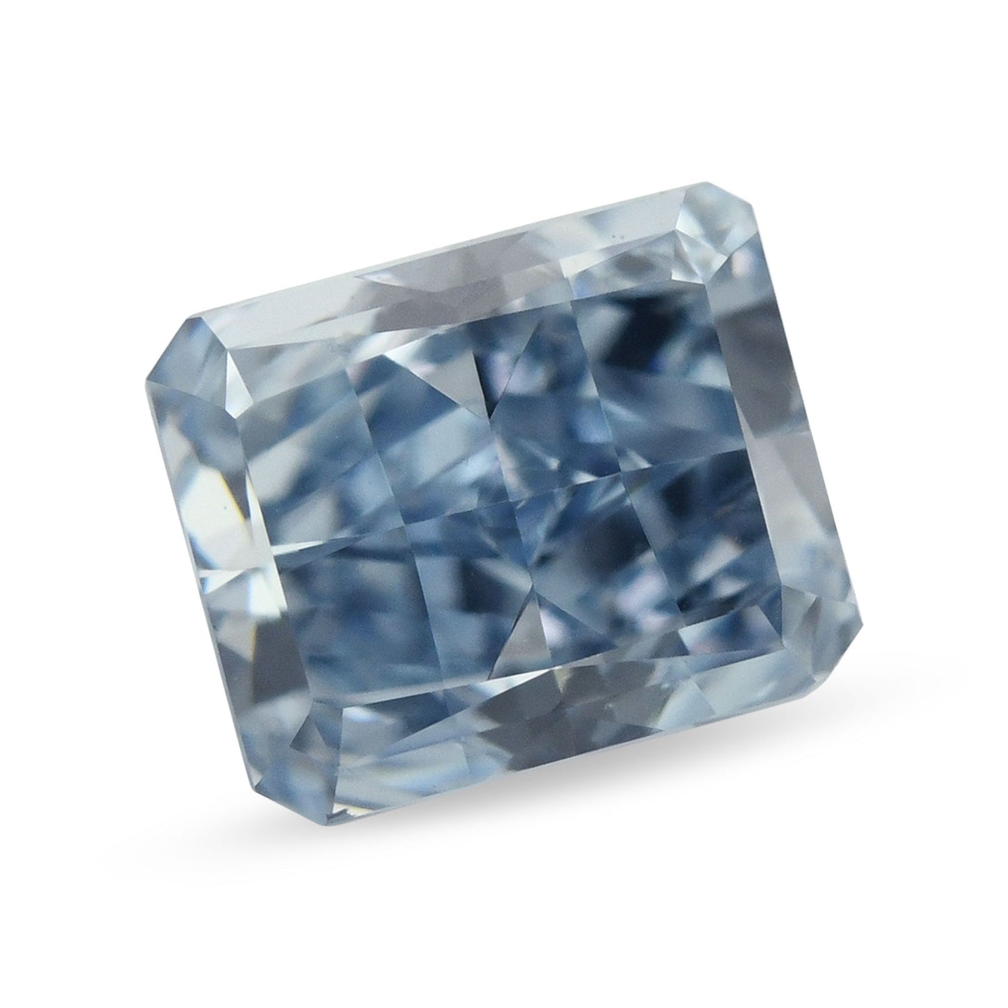 0,41 Karat Fancy Intense Blue Radiant VS2 GIA
