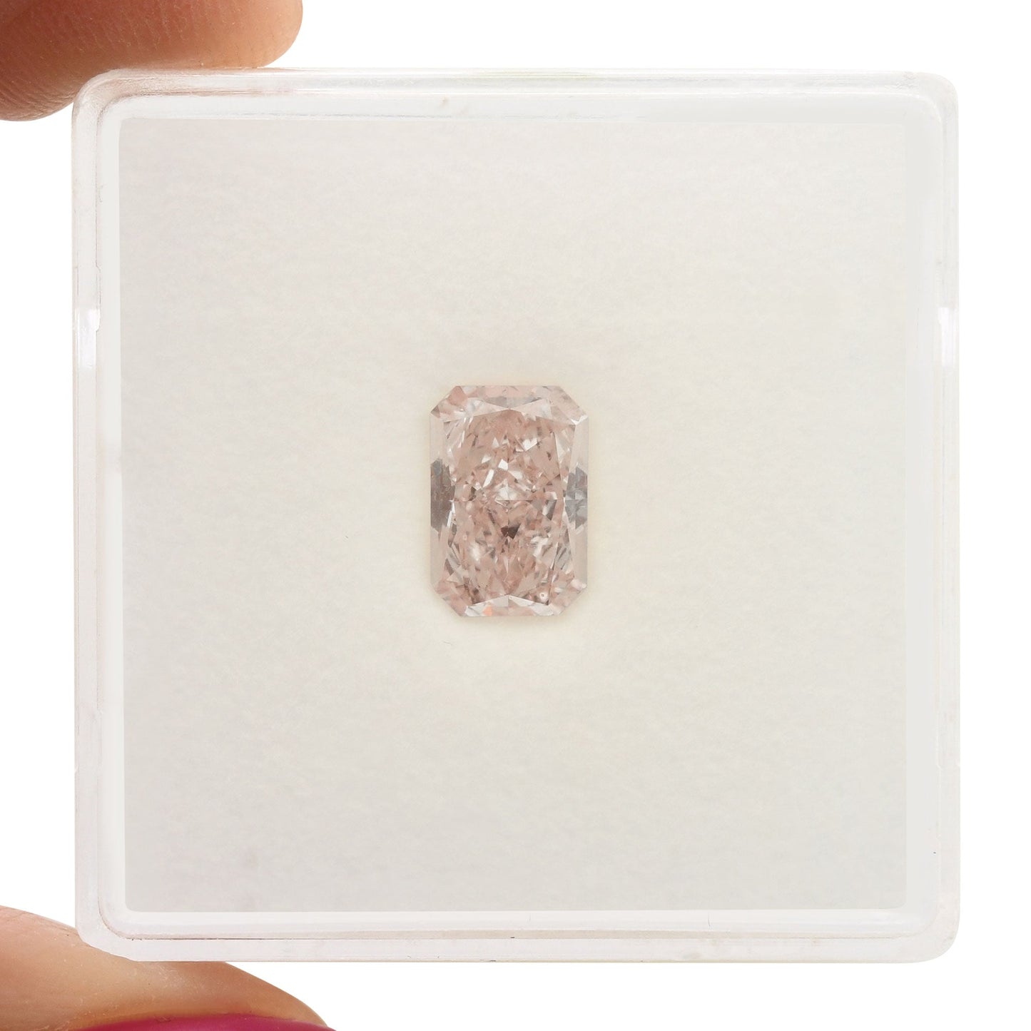 1,01 Karat hellrosa strahlender Diamant VS1 GIA