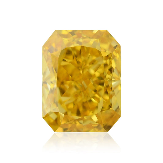 0,33 Karat Fancy Vivid Yellow Orange Radiant Diamant VVS1 GIA