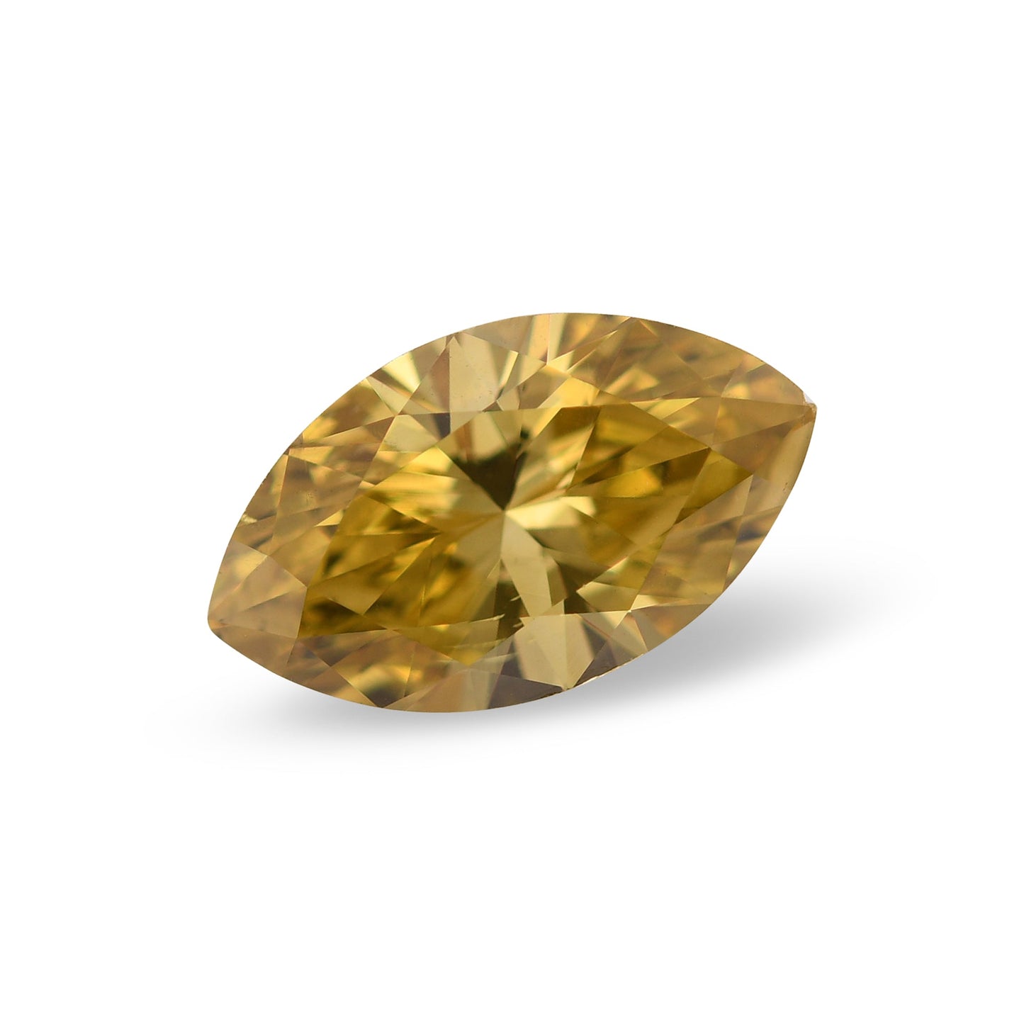 1,35 Karat Fancy Deep Brownish Yellow Marquise Diamant SI2 GIA