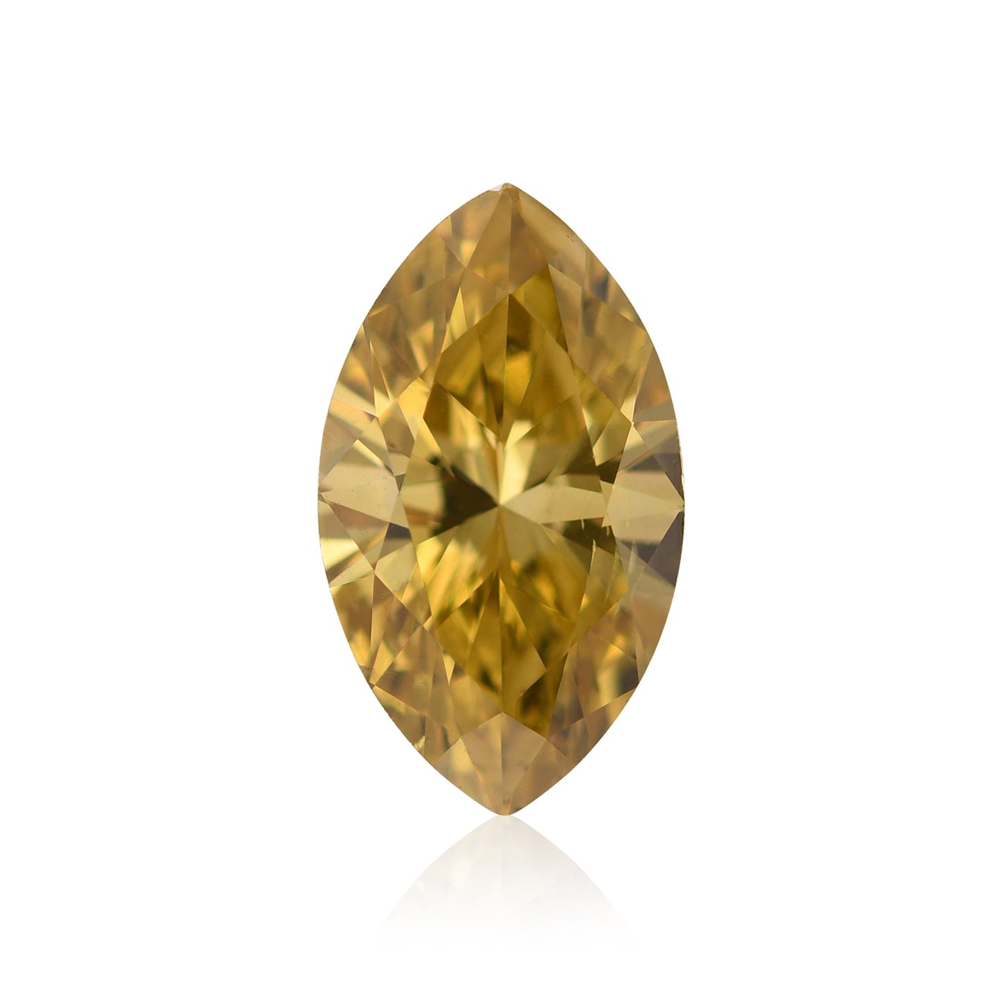 1,35 Karat Fancy Deep Brownish Yellow Marquise Diamant SI2 GIA