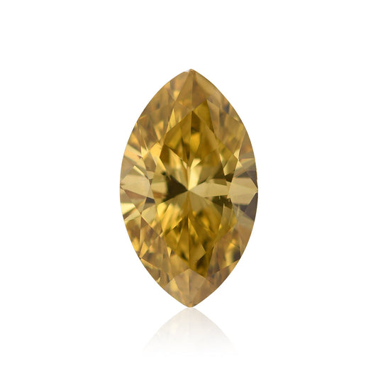 1,35 Karat Fancy Deep Brownish Yellow Marquise Diamant SI2 GIA