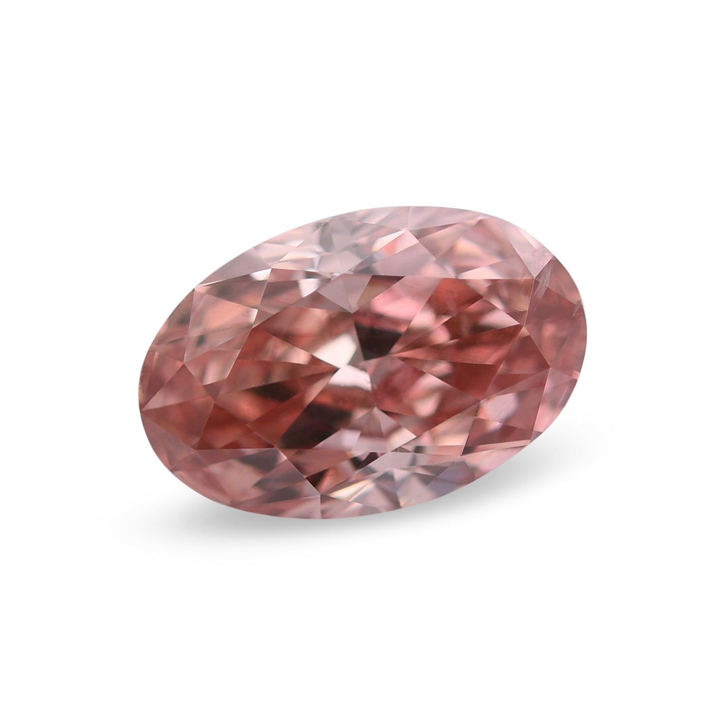 1,01 Karat Fancy Intense Orange Pink Ovaler Diamant SI2 GIA