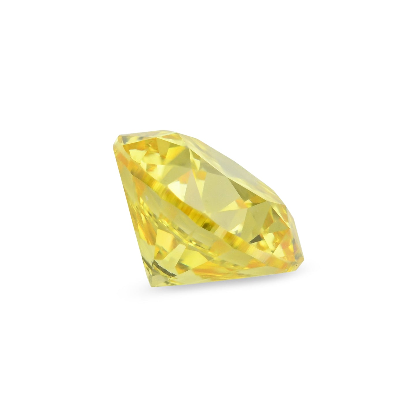 0,47 Karat Fancy Vivid Yellow Brillant, runder Diamant, VS2, GIA