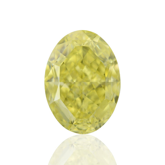 1,01 Karat Fancy Intense Yellow Oval Diamond VVS2 GIA