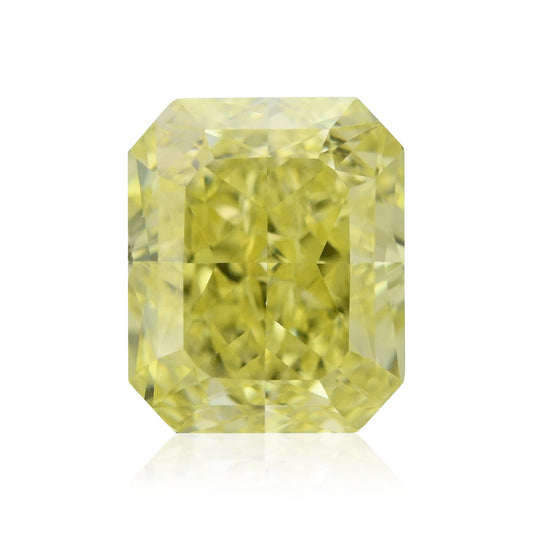 0.61 Carat Fancy Intense Yellow Radiant Diamond VS1 GIA