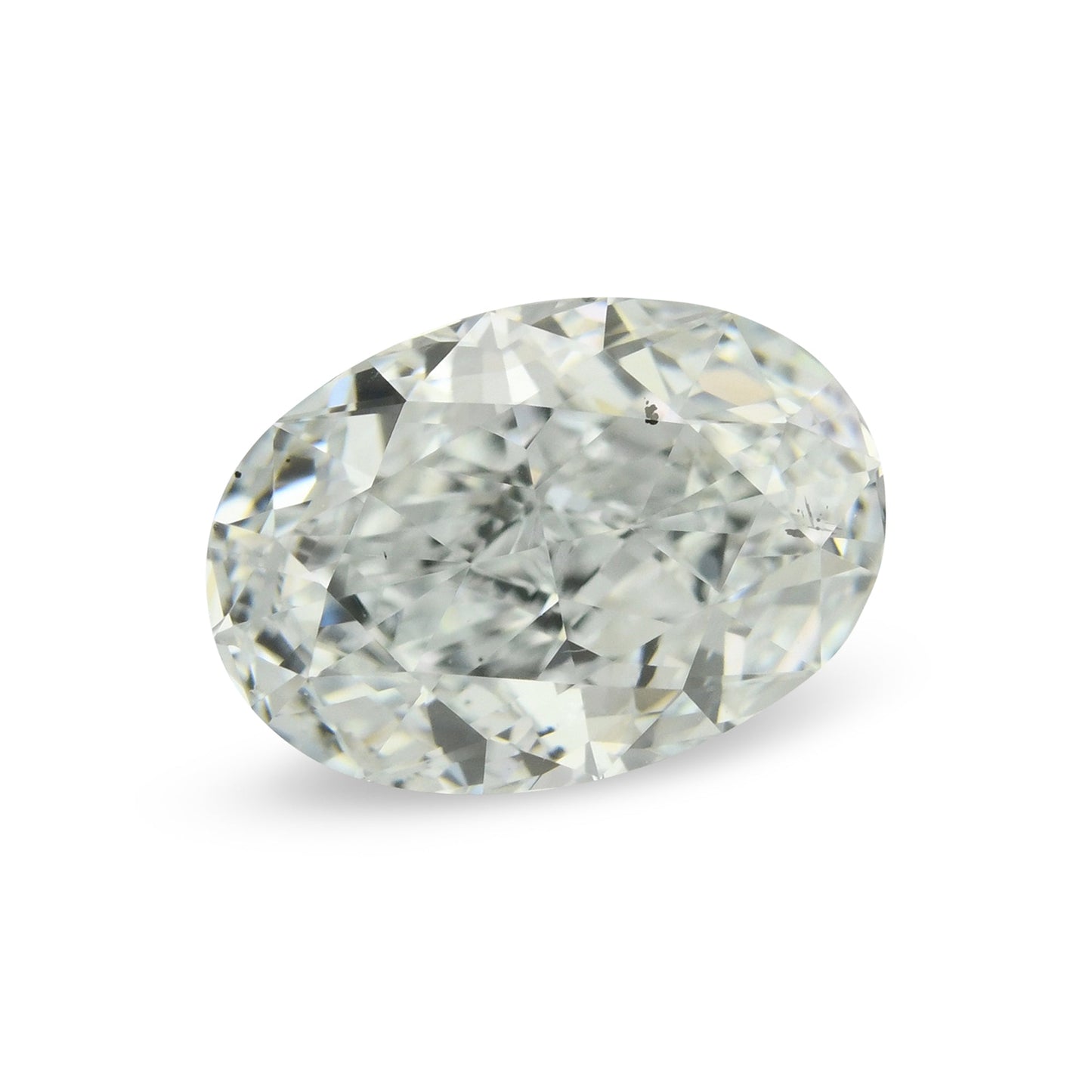 0,88 Karat hellblauer ovaler Diamant SI2 GIA