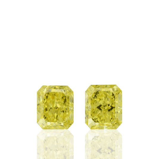 1,30 Karat Fancy Vivid Yellow Radiant Diamanten VS1 GIA