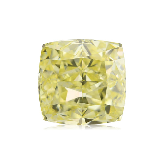 2,01 Karat Fancy Yellow Cushion Diamond VVS1 GIA
