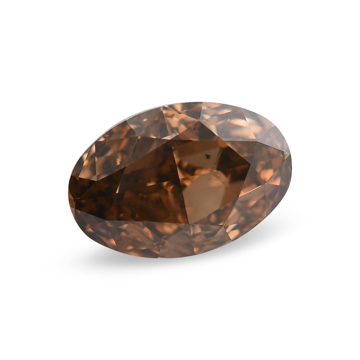 7,02 Karat Fancy Dark Brown Oval Diamond SI2 GIA