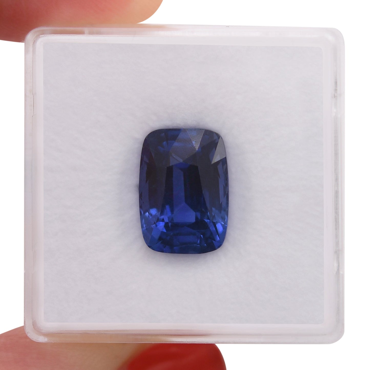 7,04 Karat blauer Kissen-Saphir aus Sri Lanka, AGL & GRS