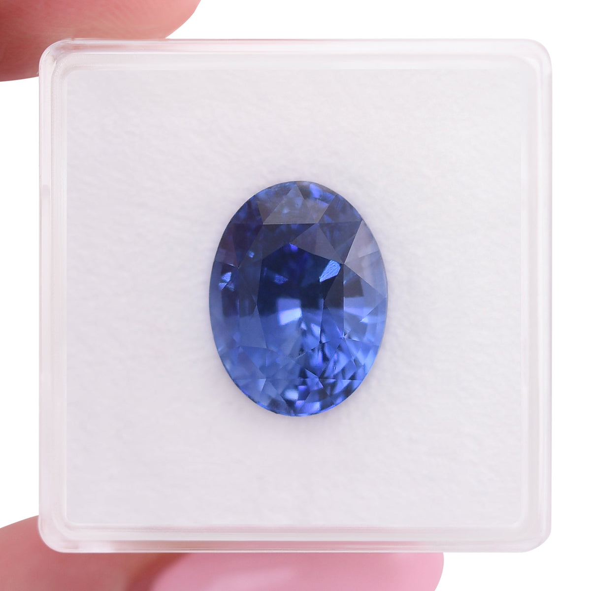 Ovaler Saphir | 7,57 ct | Blau | CD | Ref. 723917