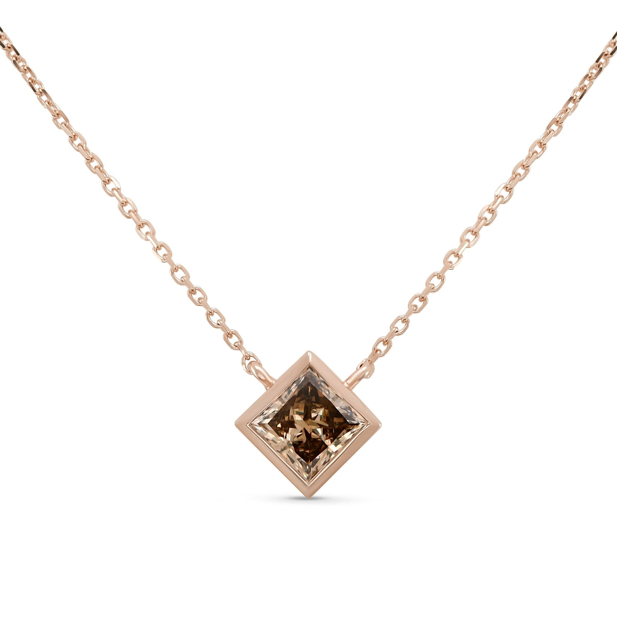 Solitär-Halskette | 14 Karat Gold | GIA | Ref. 716053