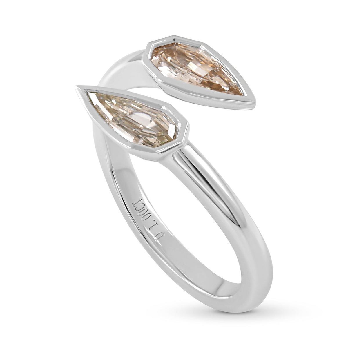 2 Stone Ring | 18K Gold | GIA | Ref 721746