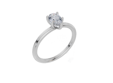 18ct Pear 0.30Carat F/G VS/SI Plain Plain Hidden Halo  Diamond Ring