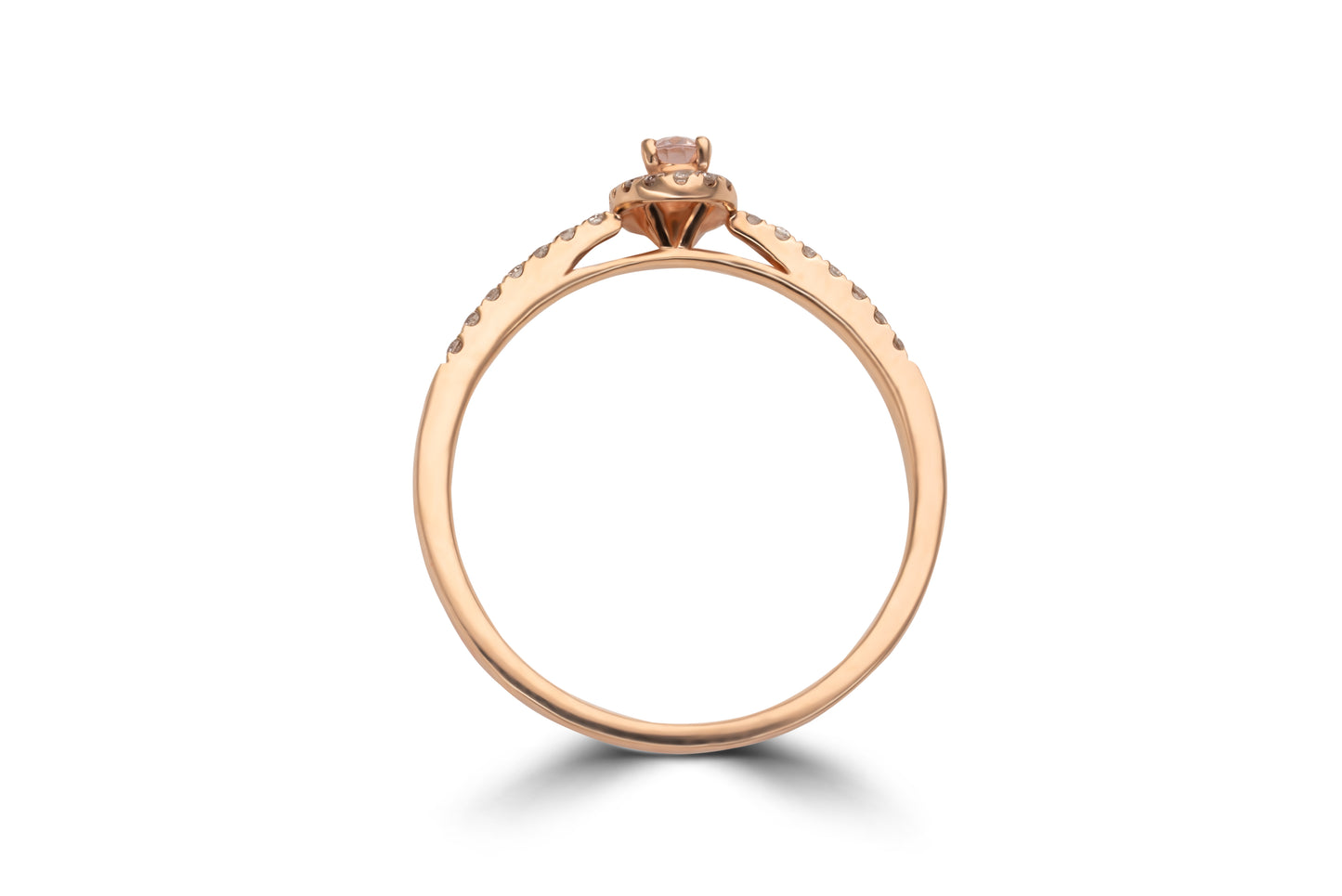 Verlobungsring Rosélia mit Morganit und Brillanten – romantisches Design in München & Augsburg erhältlich