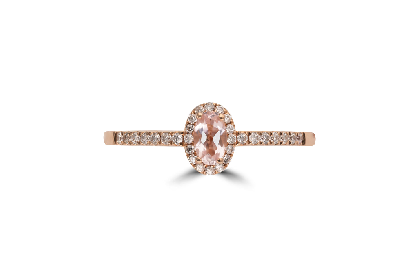 Verlobungsring Rosélia mit Morganit und Brillanten – romantisches Design in München & Augsburg erhältlich