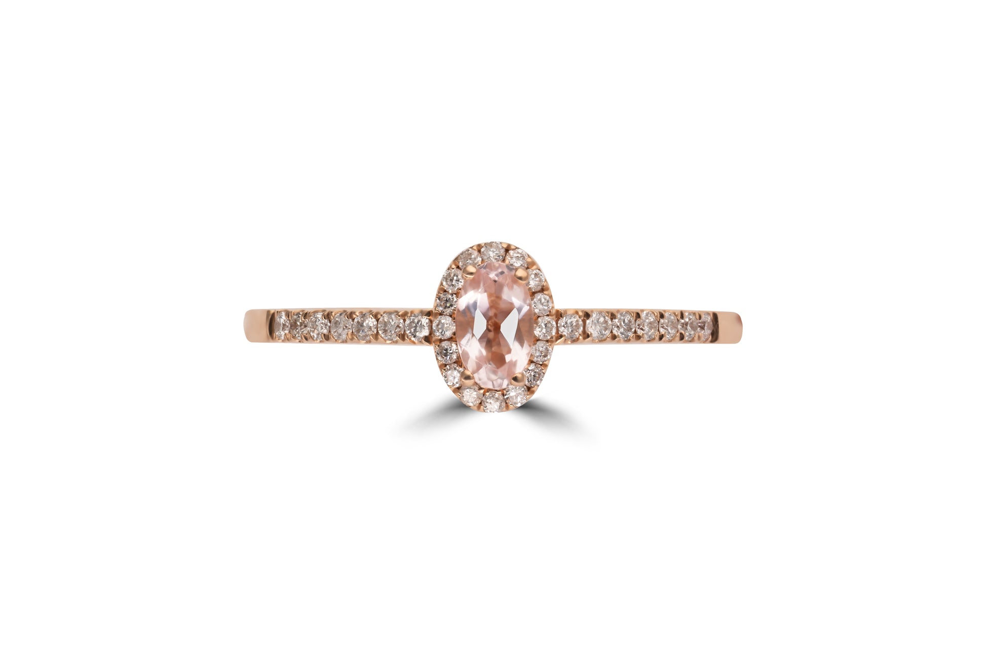 Verlobungsring Rosélia mit Morganit und Brillanten – romantisches Design in München & Augsburg erhältlich