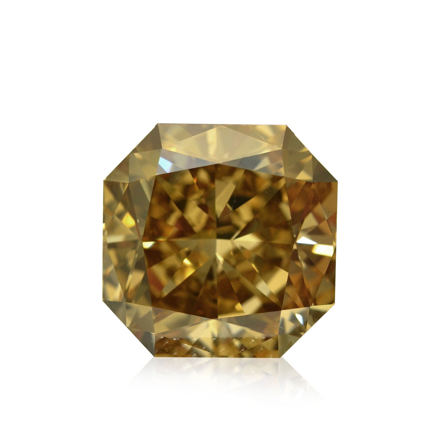 6,10 Karat Fancy Dark Brown Yellow Radiant SI1 GIA