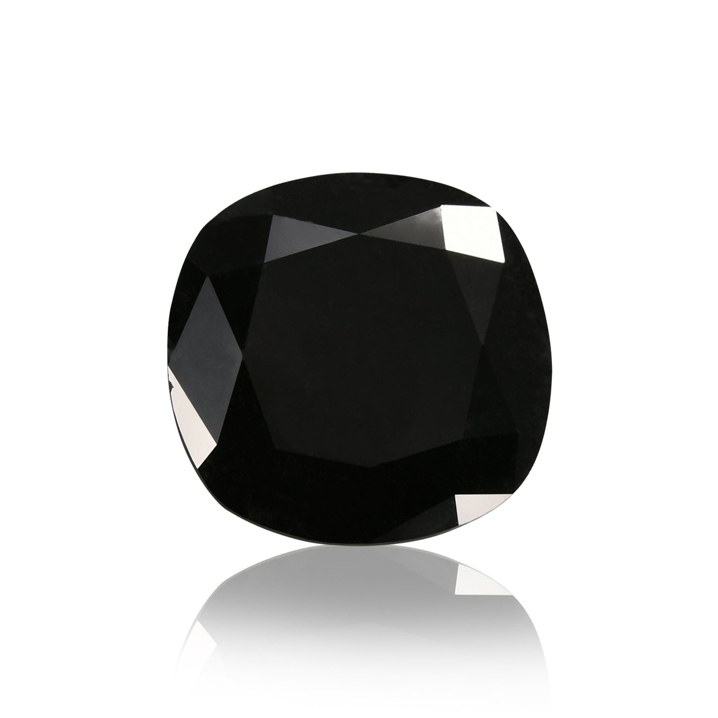 9.62 Carat Fancy Black Cushion Diamond  GIA