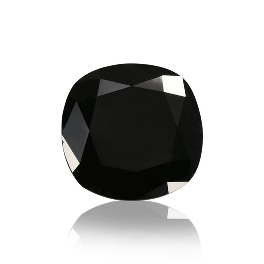 9,62 Karat Fancy Black Cushion Diamond GIA
