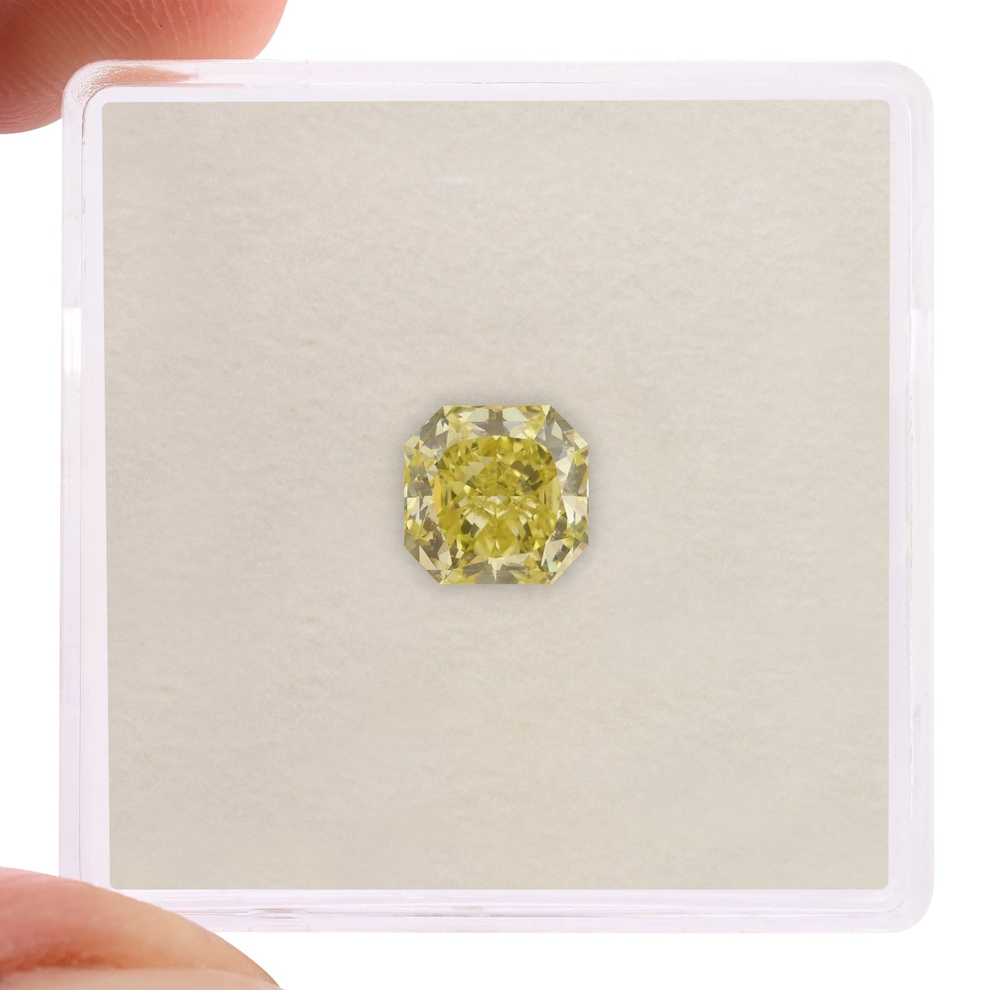 1.04 Carat Fancy Yellow Radiant Diamond VS2 GIA