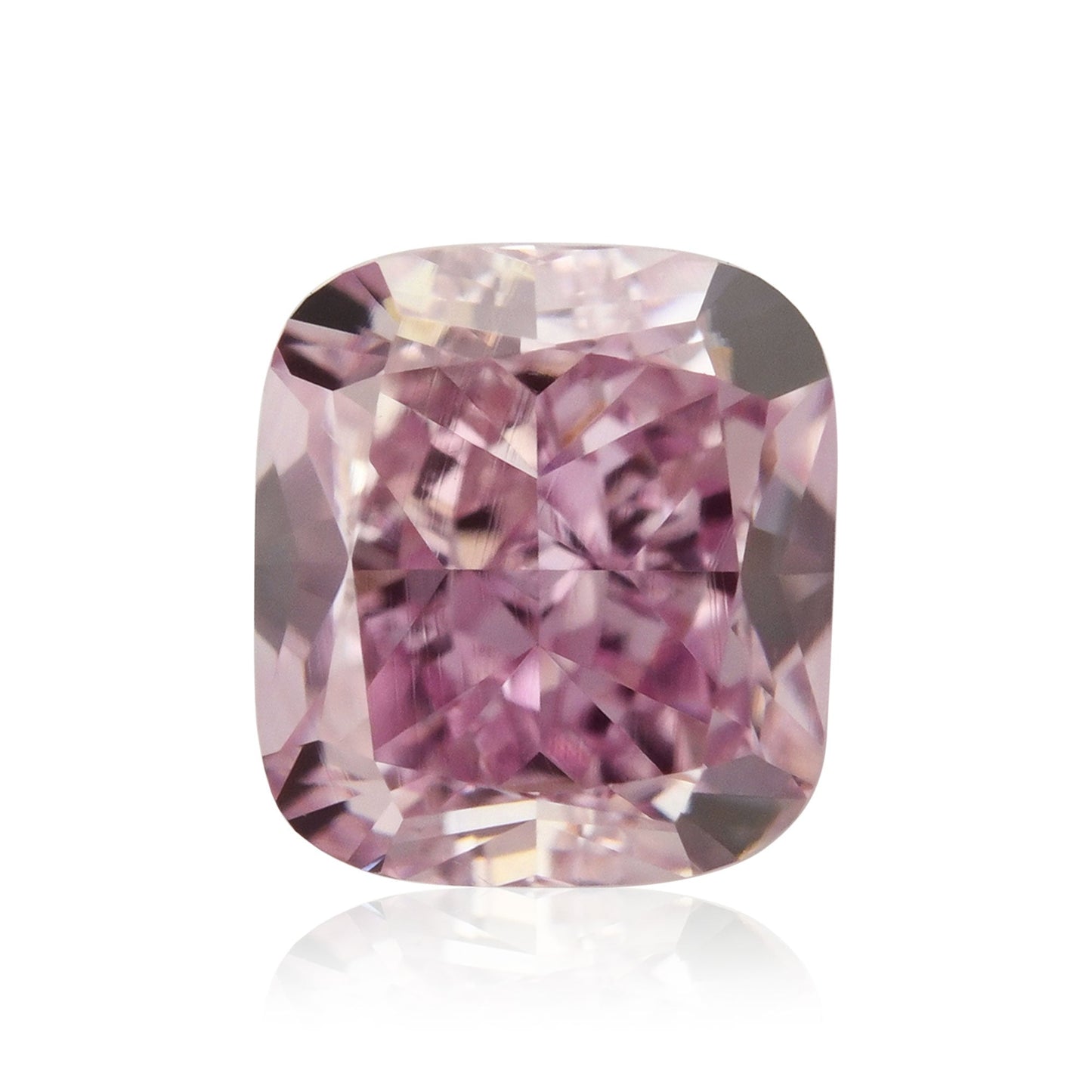 0,50 Karat Fancy Intense Purplish Pink Cushion Diamond VVS2 GIA