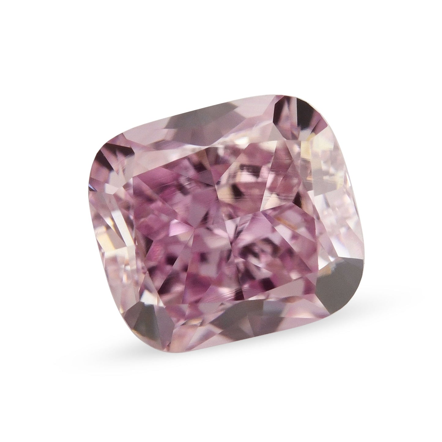 0,50 Karat Fancy Intense Purplish Pink Cushion Diamond VVS2 GIA