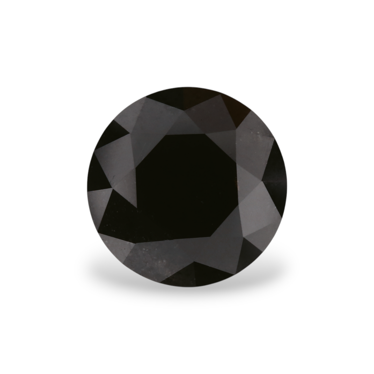 1,90 Karat Natürlicher Schwarzer Runder Diamant GIA