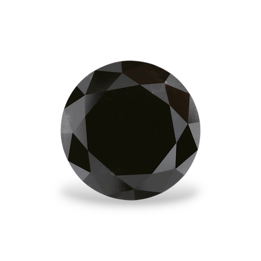 2,39 Karat Natürlicher Schwarzer Runder Diamant GIA