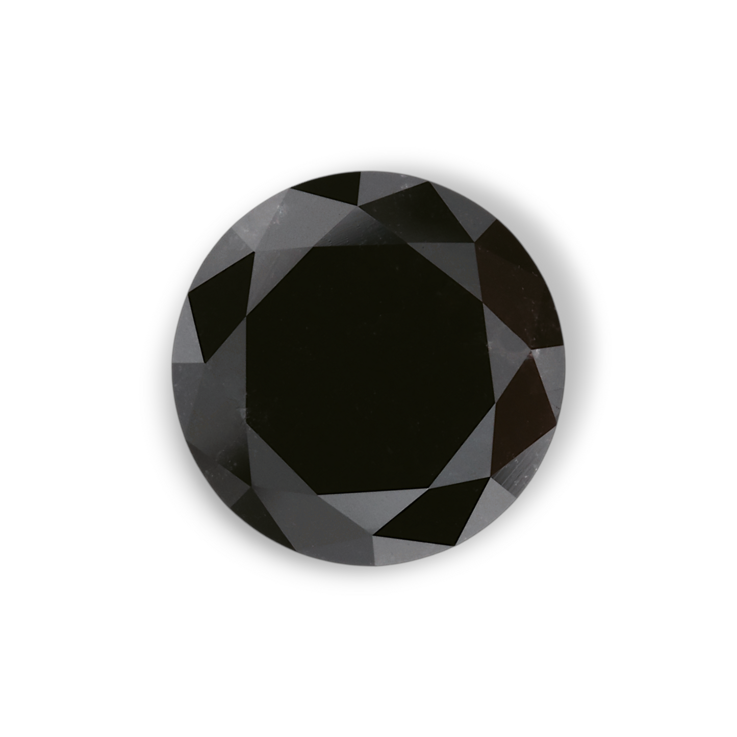 2,39 Karat Natürlicher Schwarzer Runder Diamant GIA