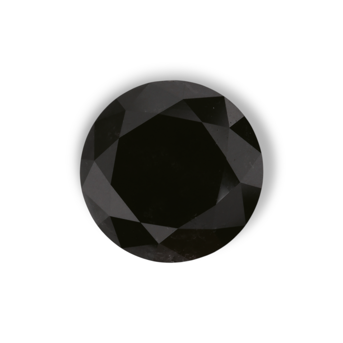 1,85 Karat natürlicher schwarzer runder Diamant (GIA)